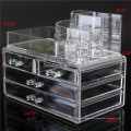 Multifunktions-3-Tier-Tischplatte Acryl Nagellack Make-up Kosmetik Stoarge Display-Gehäuse mit Schloss